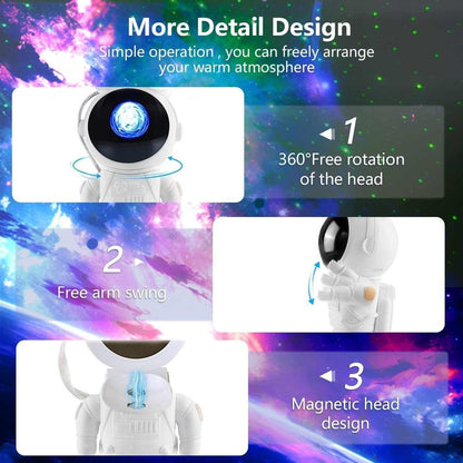 Astronaut Star Galaxy Projector Space Night Light